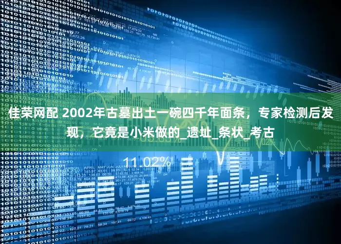 佳荣网配 2002年古墓出土一碗四千年面条，专家检测后发现，它竟是小米做的_遗址_条状_考古