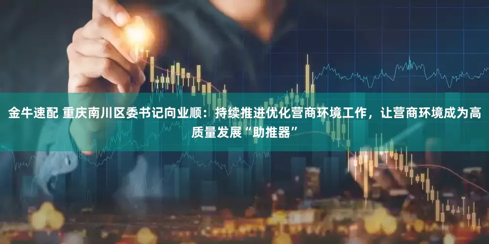 金牛速配 重庆南川区委书记向业顺：持续推进优化营商环境工作，让营商环境成为高质量发展“助推器”